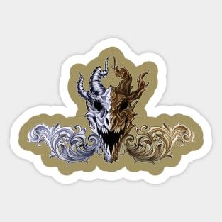 Dragon Skull Sticker